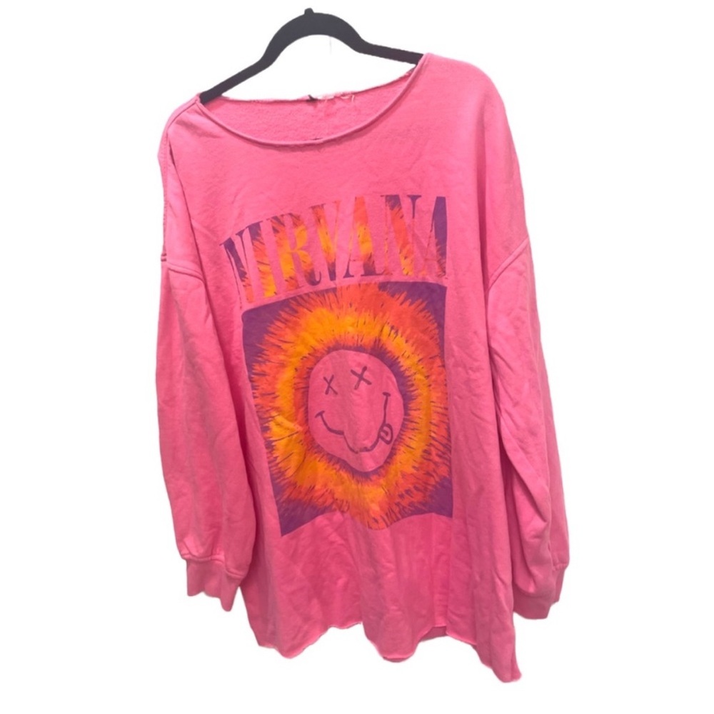 Nirvana pink logo sweatshirt 2X